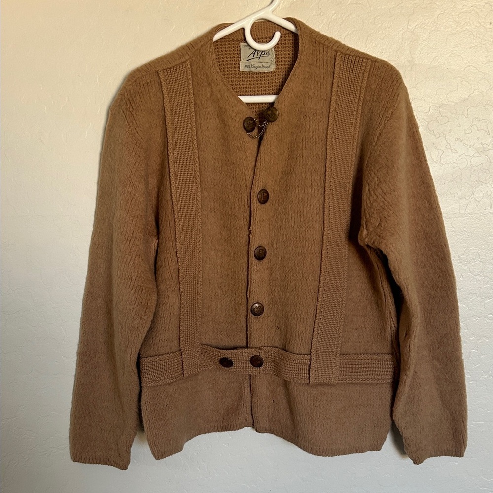 Cozy Brown Button-Up Cardigan